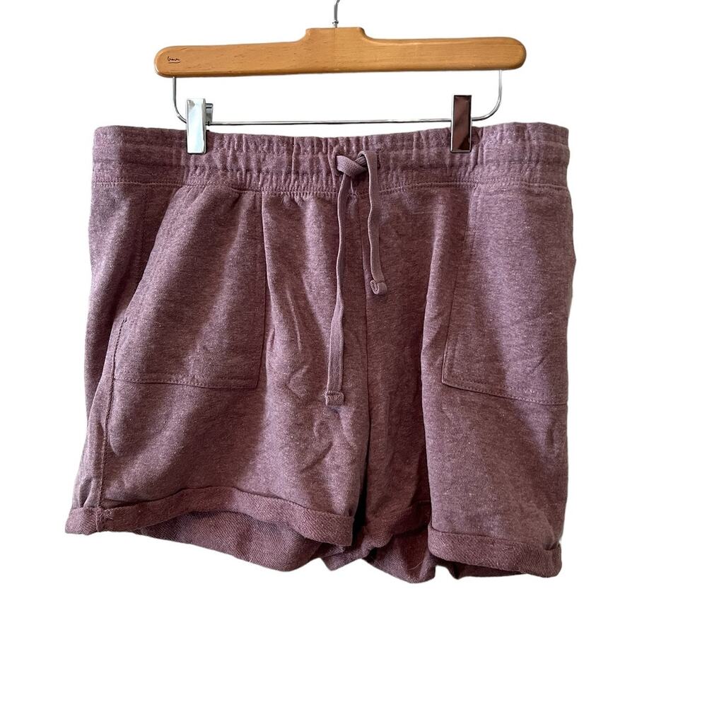 Leg3nd Athleisure Sweat Shorts in Heathered Lavender L